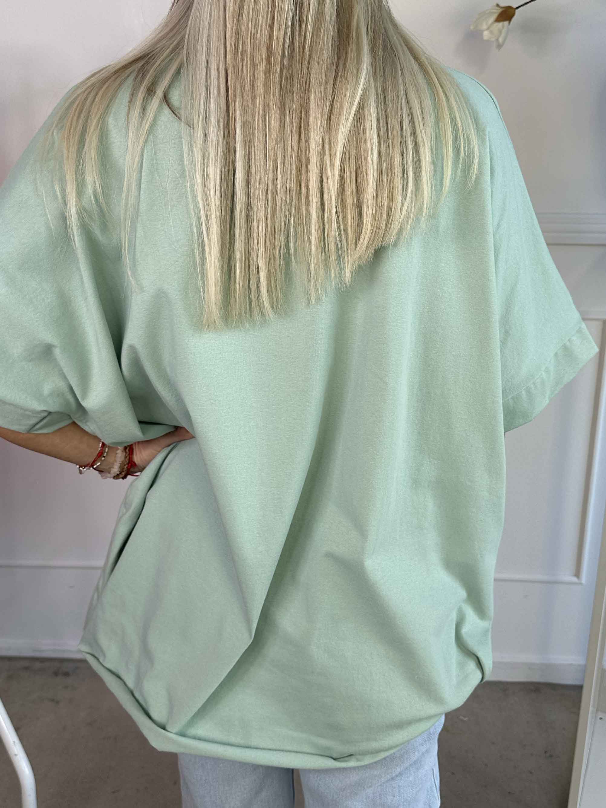 Mintu - T-shirt med mockaränder